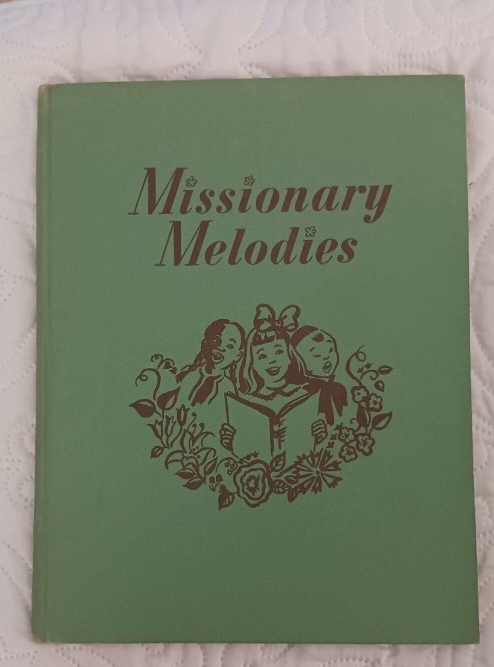 Missionary Melodies Religious Hardcover 50s Songbook - Green